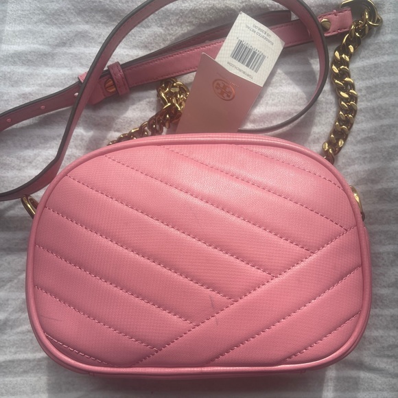 Pink Tory Burch Kira Chevron Small Camera Bag - Picture 5 of 7